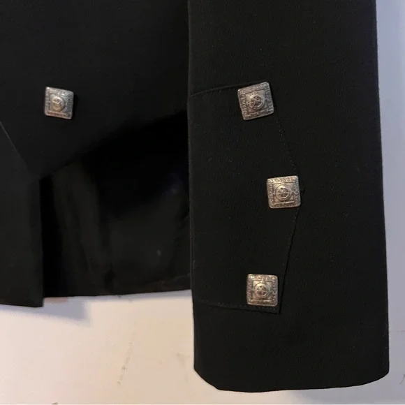 Prince Charlie Kilt Jacket Satin Silver Buttons Scottish Wedding Formal - Picture 4 of 8
